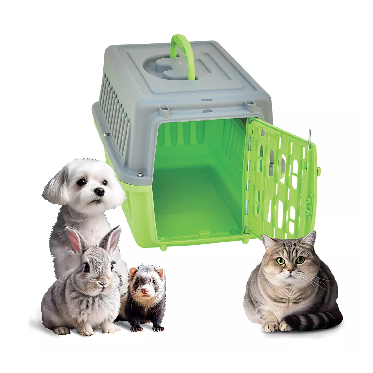 Foto 4 pulgar | Jaula Transportadora Perro Gato Mascota Eo Safe Imports Esi-7842-1 Verde