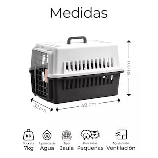 Foto 2 | Jaula Transportadora De Mascotas Eo Safe Imports Esi-9786-1 Negro