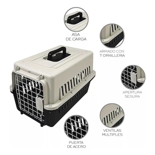Foto 3 | Jaula Transportadora De Mascotas Eo Safe Imports Esi-9786-1 Negro