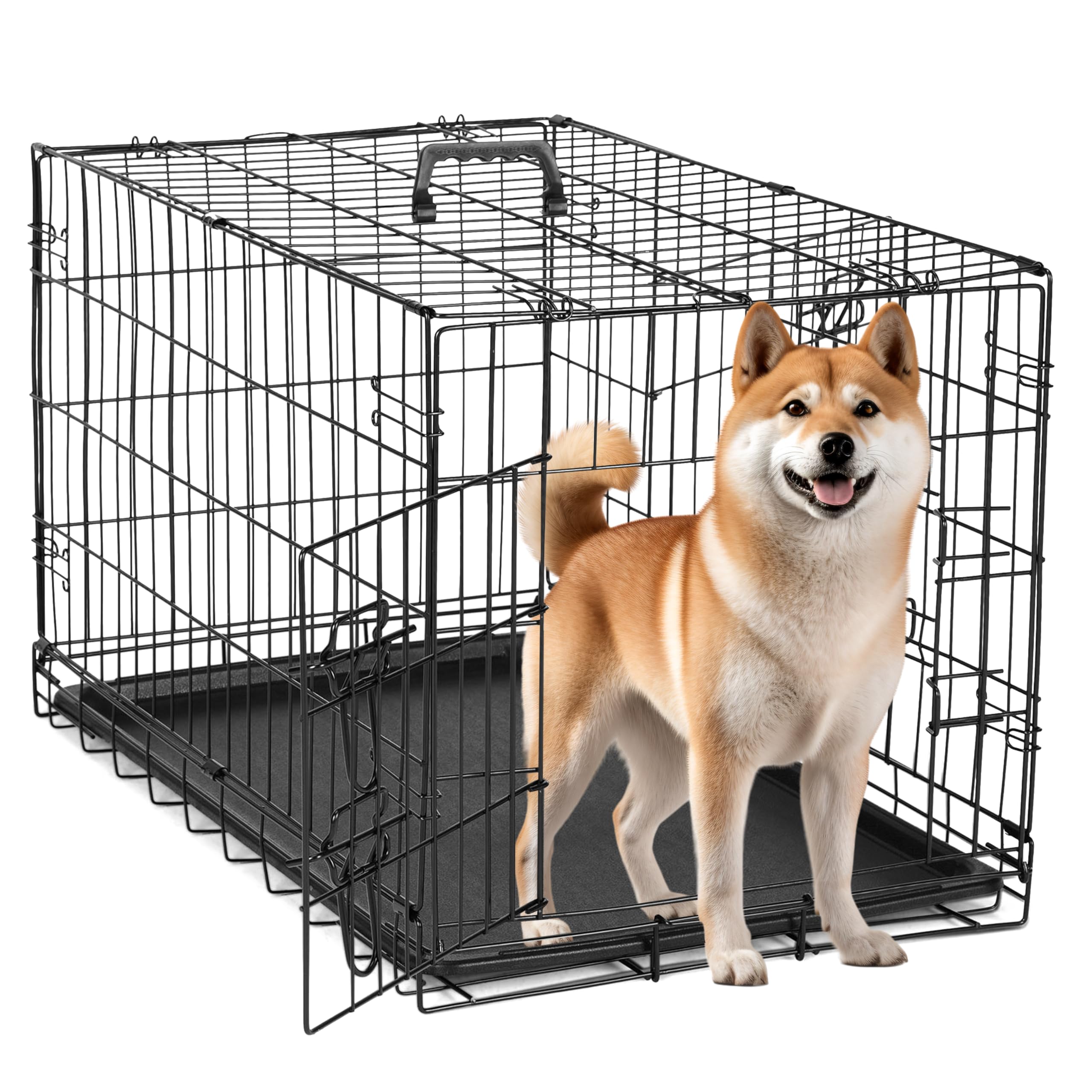 Foto 1 | Jaula Para Perros Simple Deluxe De 30 Pulgadas, Mediana, Con Divisor Y Bandeja - Venta Internacional.