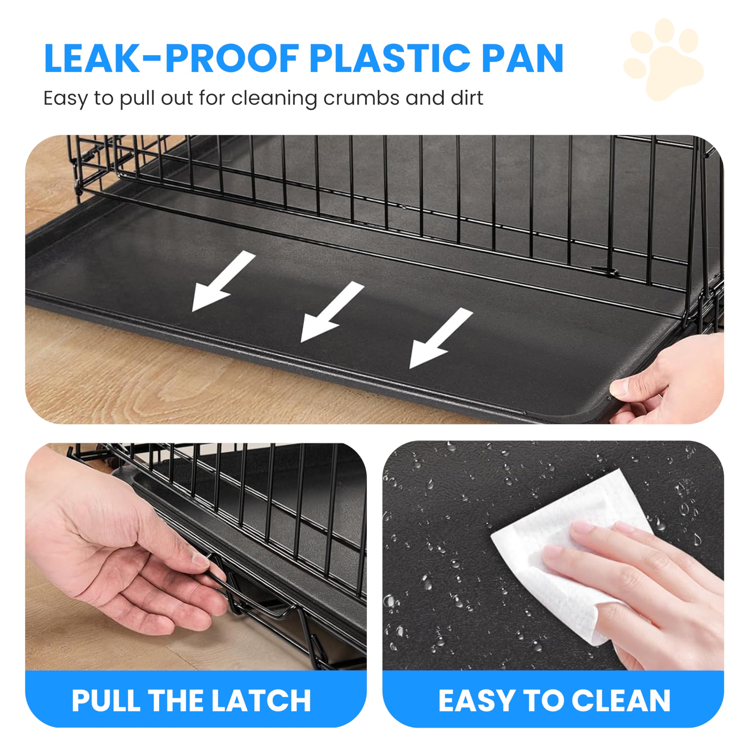 Foto 5 | Jaula Para Perros Simple Deluxe De 30 Pulgadas, Mediana, Con Divisor Y Bandeja - Venta Internacional.