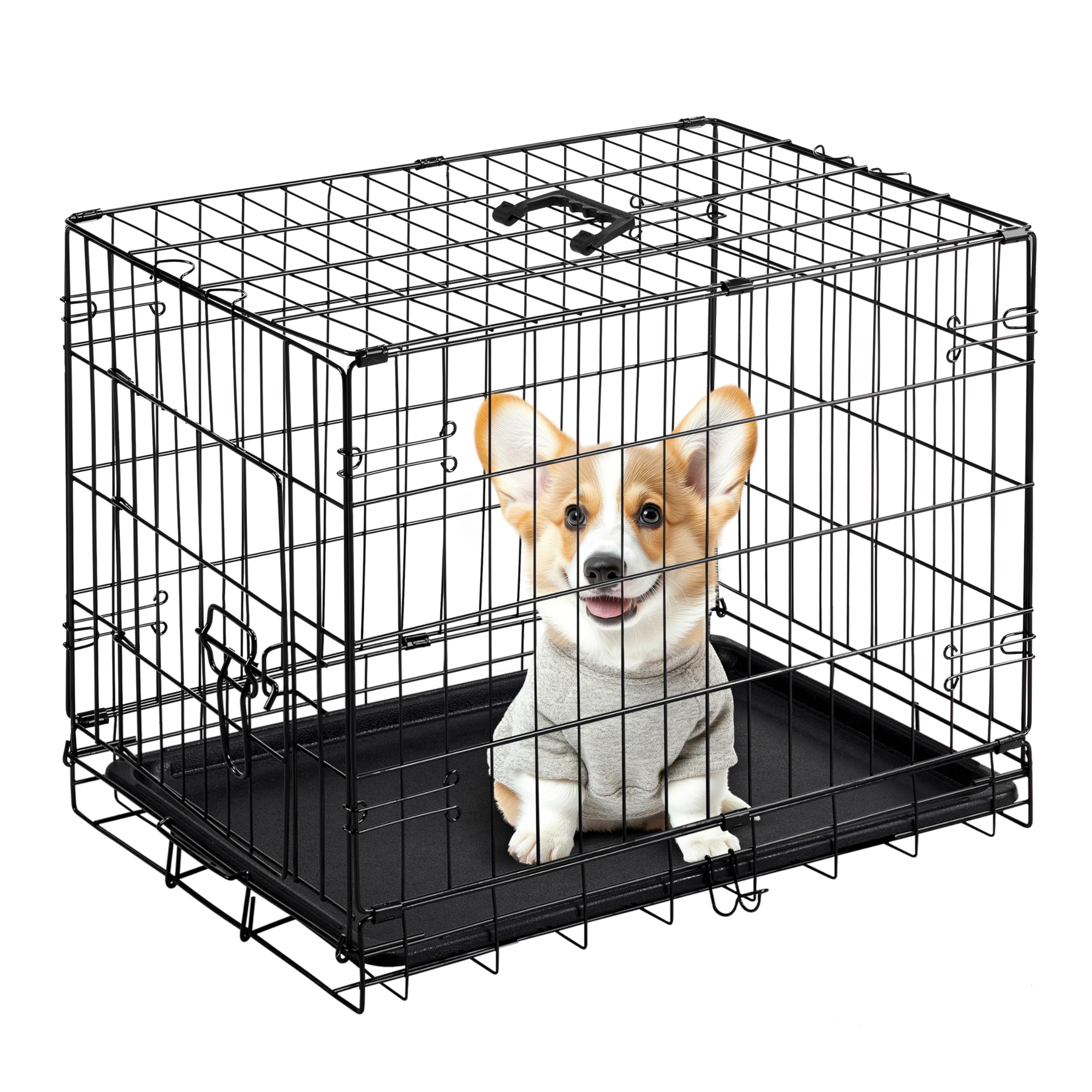 Foto 2 pulgar | Jaula Para Perros Simple Deluxe De 60 Cm Con Una Sola Puerta Y Bandeja De Plástico - Venta Internacional.