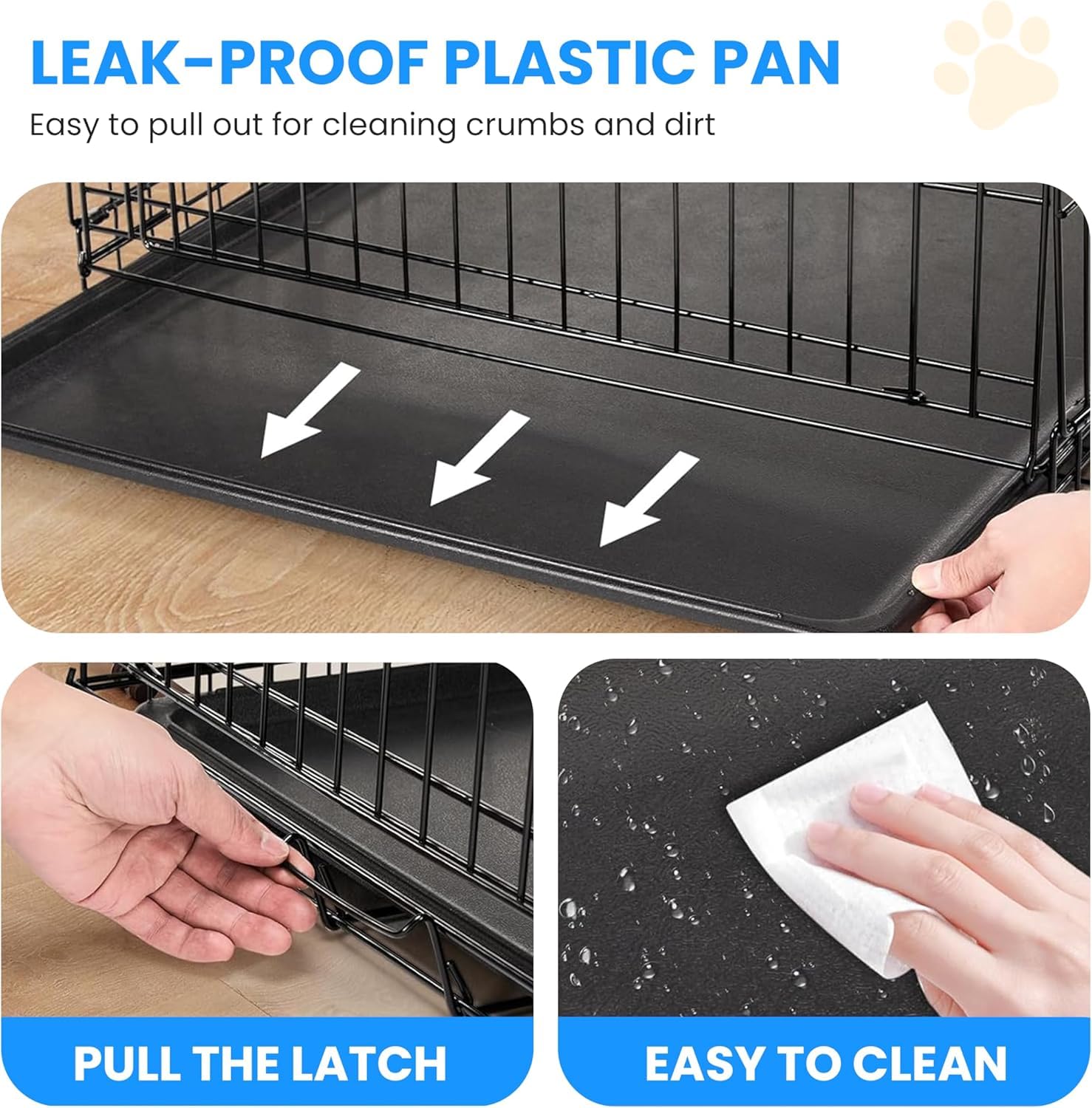 Foto 5 | Jaula Para Perros Simple Deluxe De 24 Pulgadas Con Divisor Y Puerta Doble - Venta Internacional.
