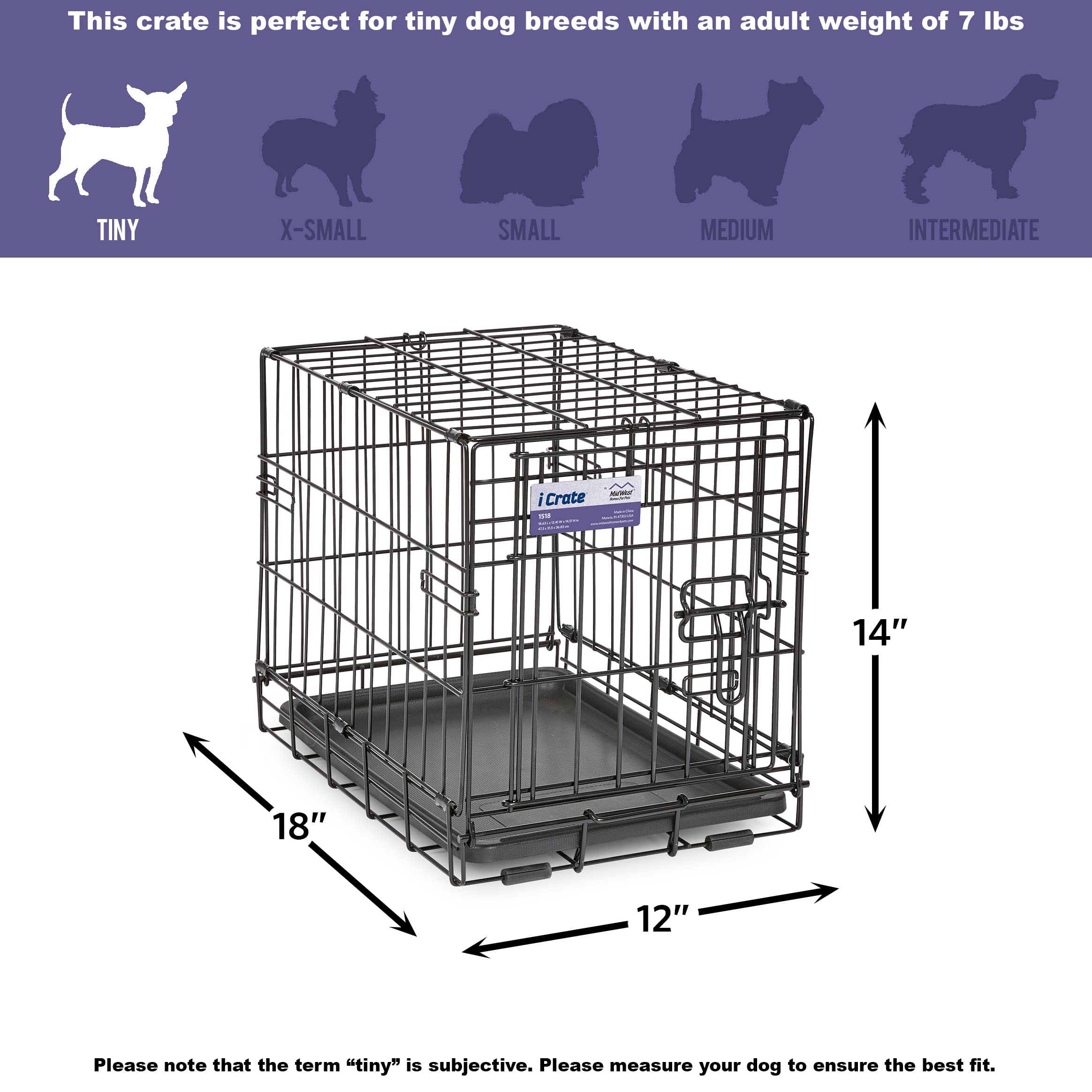 Foto 7 | Jaula Para Perros Midwest Homes Para Mascotas Icrate Single Door Xs - Venta Internacional.