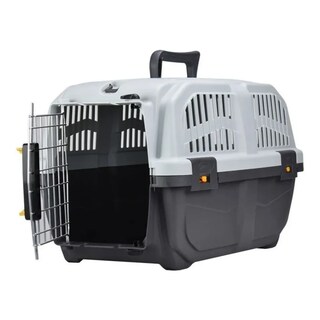 Foto 2 | Transportadora Chico Mascotas 48cm X 31.5cm Belug, Negro Blanco