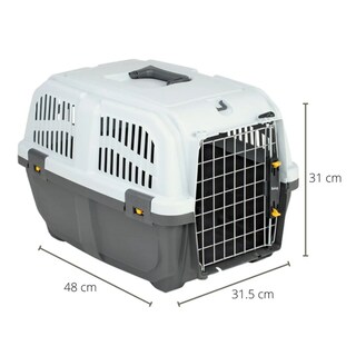 Foto 3 | Transportadora Chico Mascotas 48cm X 31.5cm Belug, Negro Blanco