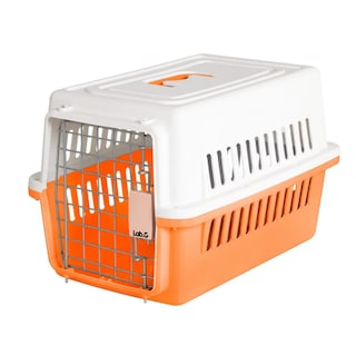 Foto 1 | Jaula Transportadora Mascotas Rectangular Lab.g, Naranja Blanco