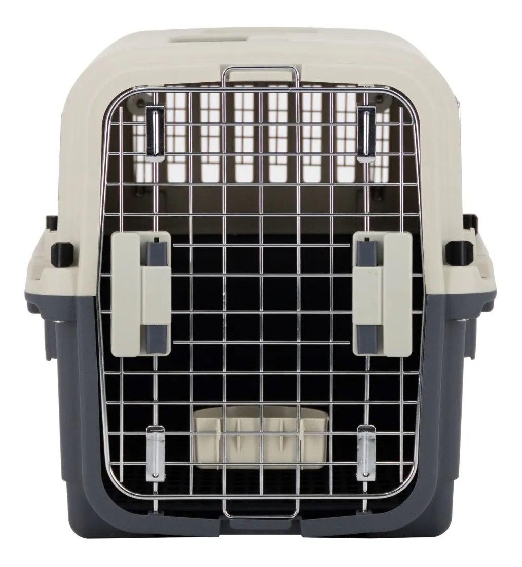 Foto 3 pulgar | Jaula Transportadora Para Viaje Perro Mascota Kennel Mediana 60 × 40 Cm