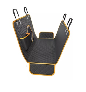 Foto 1 | Cubre Asientos De Auto Para Perro/mascotas Fuda Impermeable Negro/naranja
