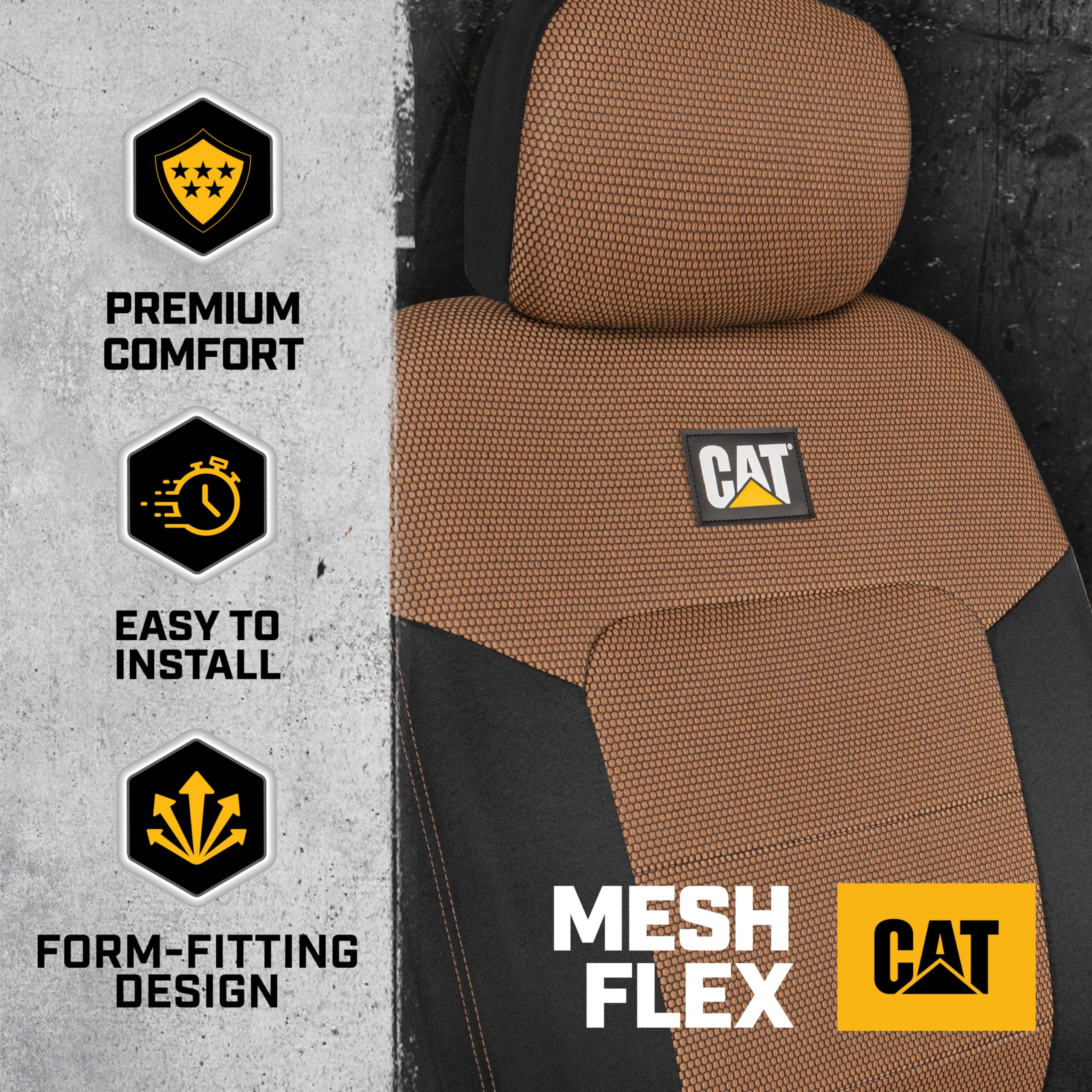 Foto 5 pulgar | Fundas De Asiento Automotrices Cat Meshflex Para Automóviles, Camiones Y Suv - Venta Internacional.