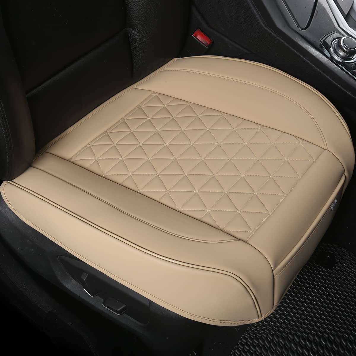 Foto 2 pulgar | Funda De Asiento De Coche Black Panther Luxury, Piel Sintética, Beige, 1 Unidad - Venta Internacional.