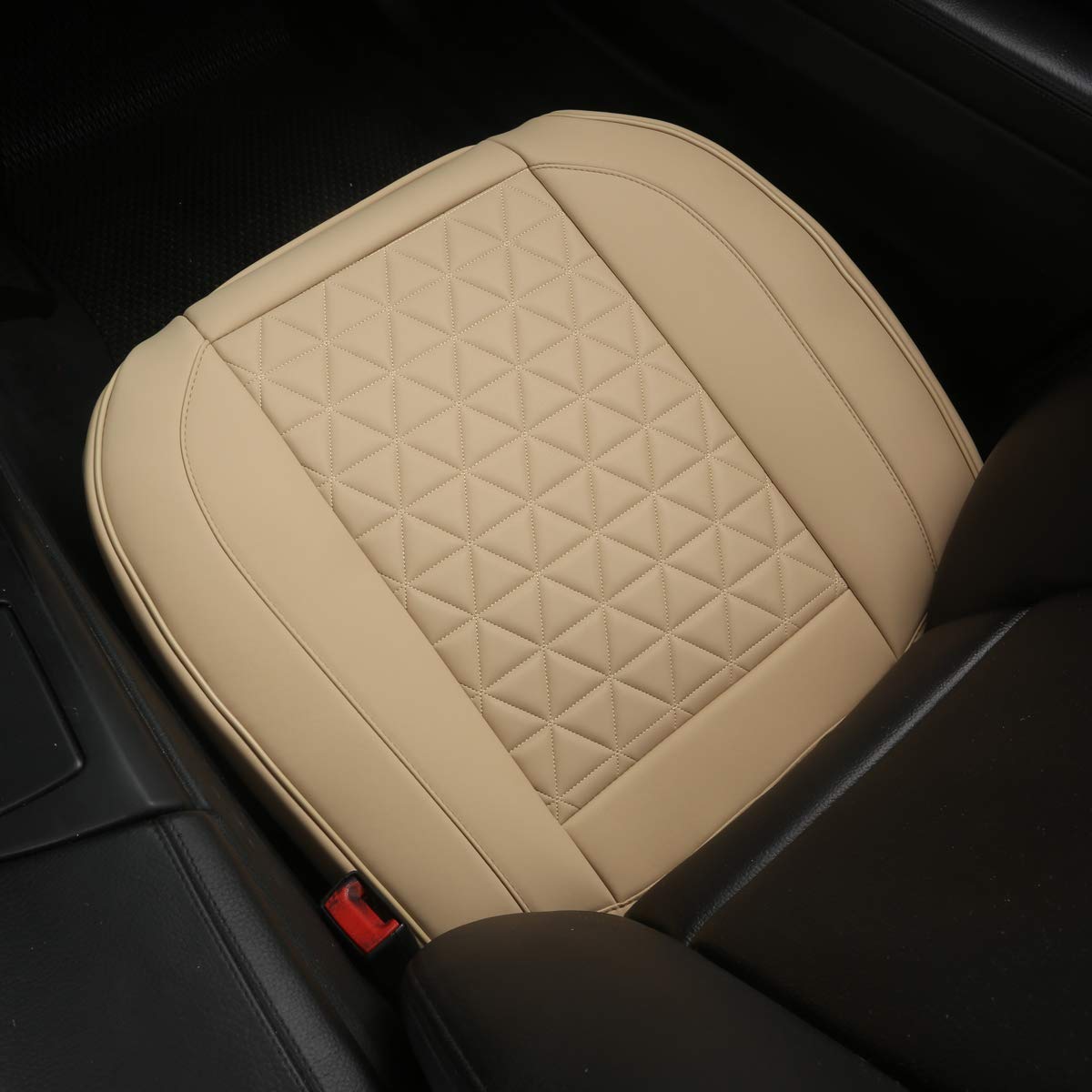 Foto 3 pulgar | Funda De Asiento De Coche Black Panther Luxury, Piel Sintética, Beige, 1 Unidad - Venta Internacional.