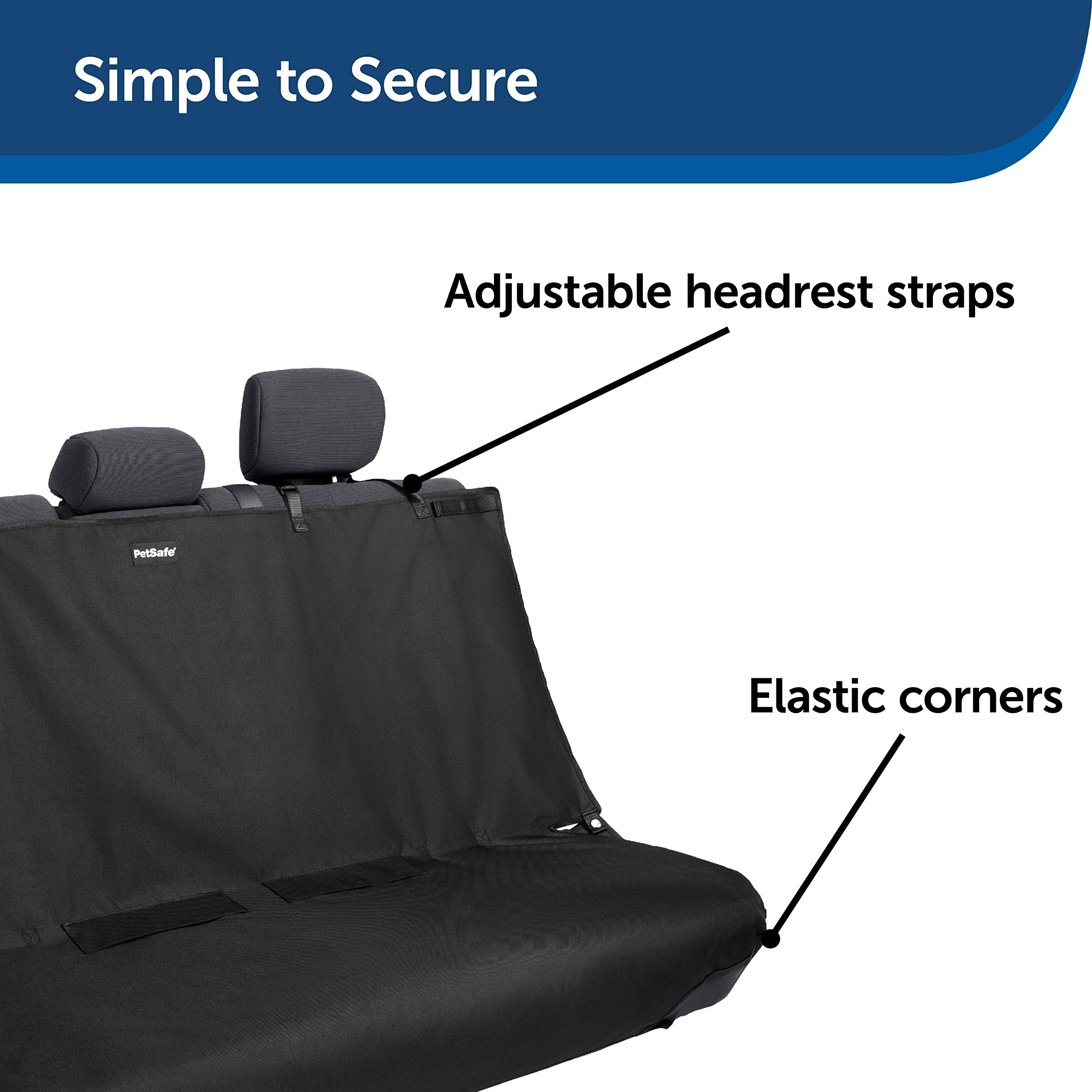 Foto 3 pulgar | Funda De Asiento De Banco Petsafe Happy Ride Impermeable Para Coches, Color Negro - Venta Internacional.