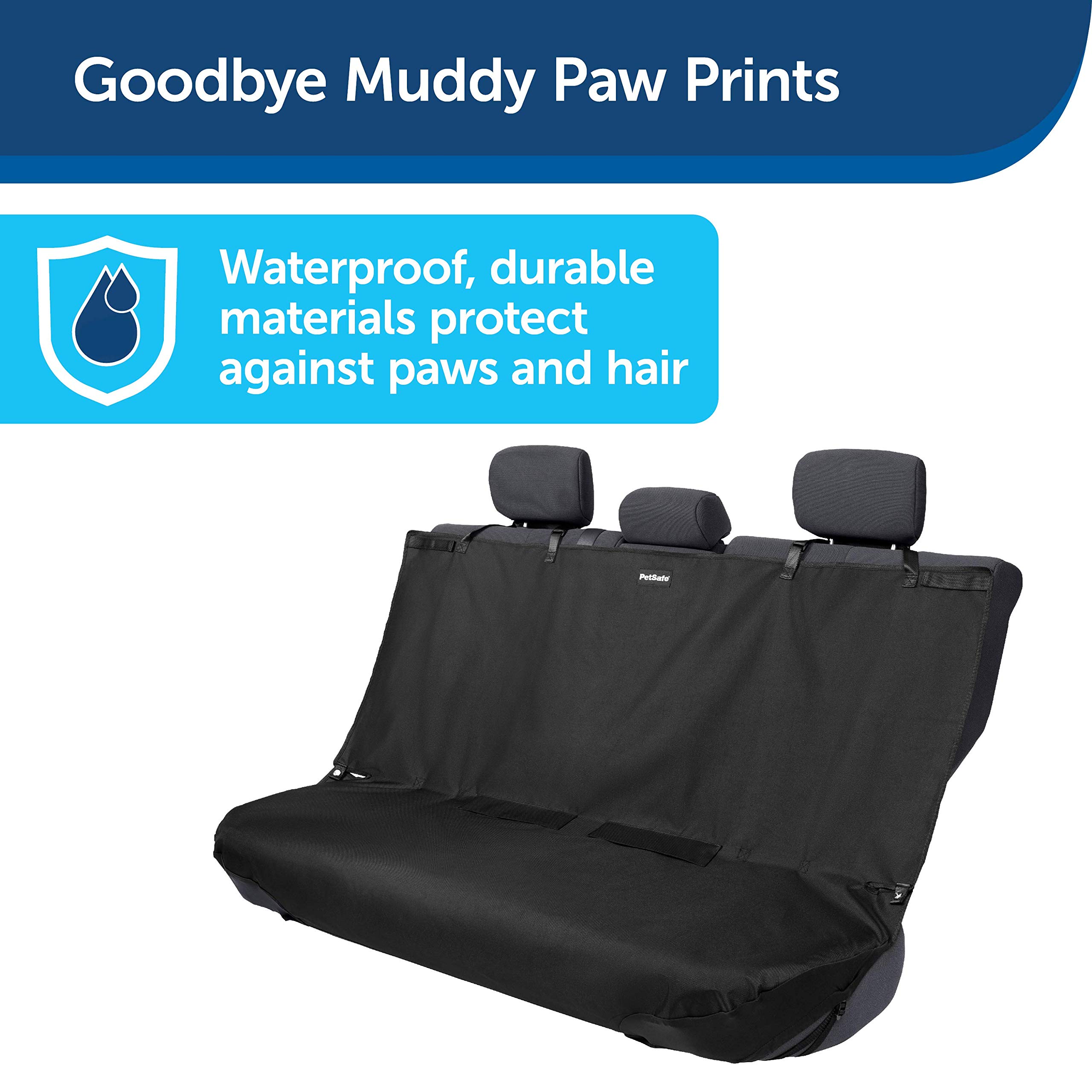 Foto 4 pulgar | Funda De Asiento De Banco Petsafe Happy Ride Impermeable Para Coches, Color Negro - Venta Internacional.