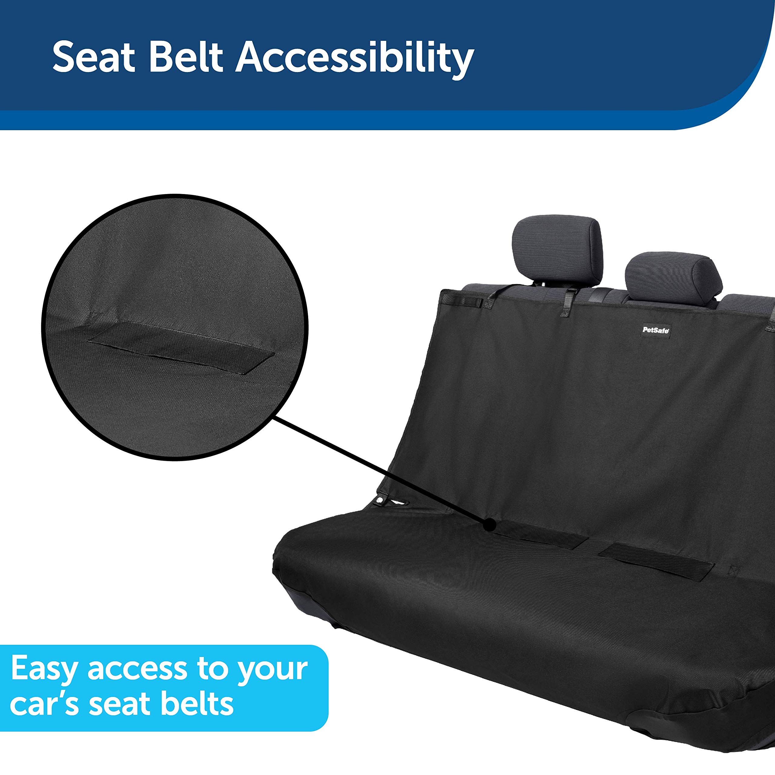 Foto 6 pulgar | Funda De Asiento De Banco Petsafe Happy Ride Impermeable Para Coches, Color Negro - Venta Internacional.