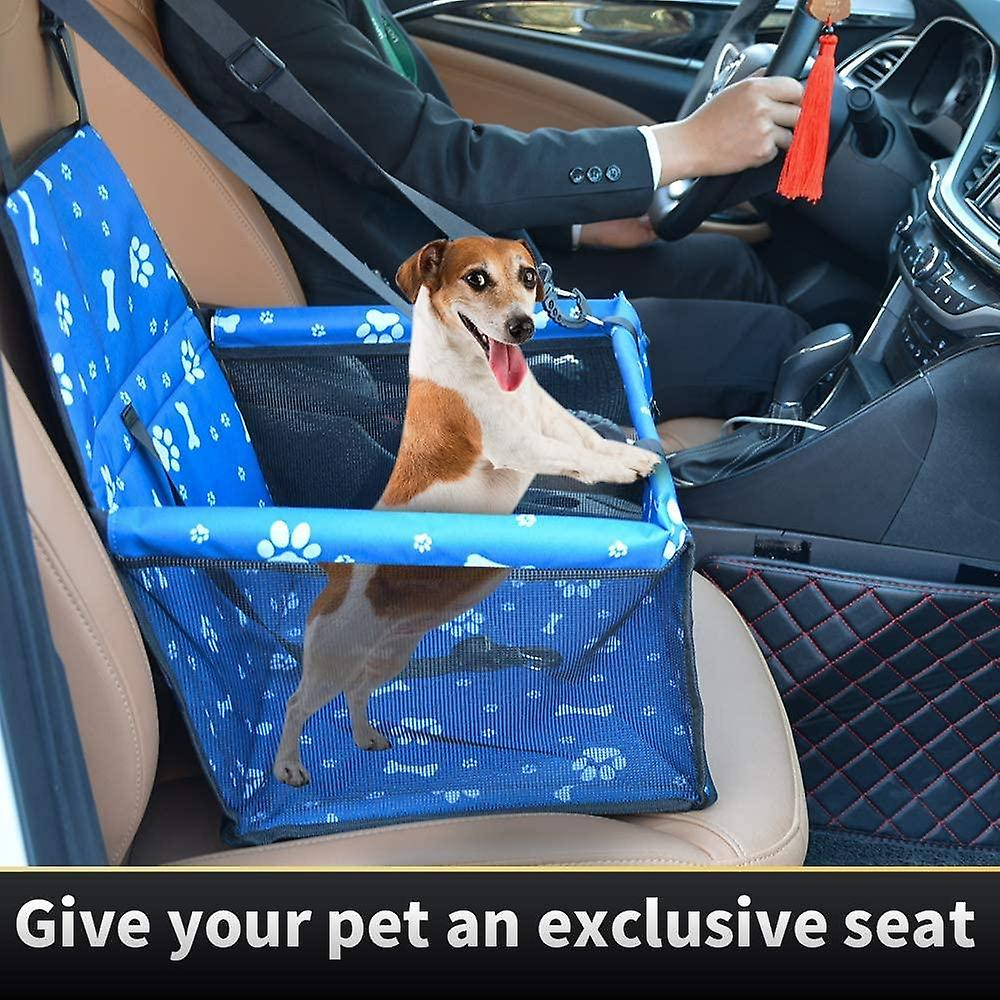 Jaula De Viaje Con Asiento Elevador Para Mascotas, Para Perros Y Gatos, Color Azul - Venta Internacional.