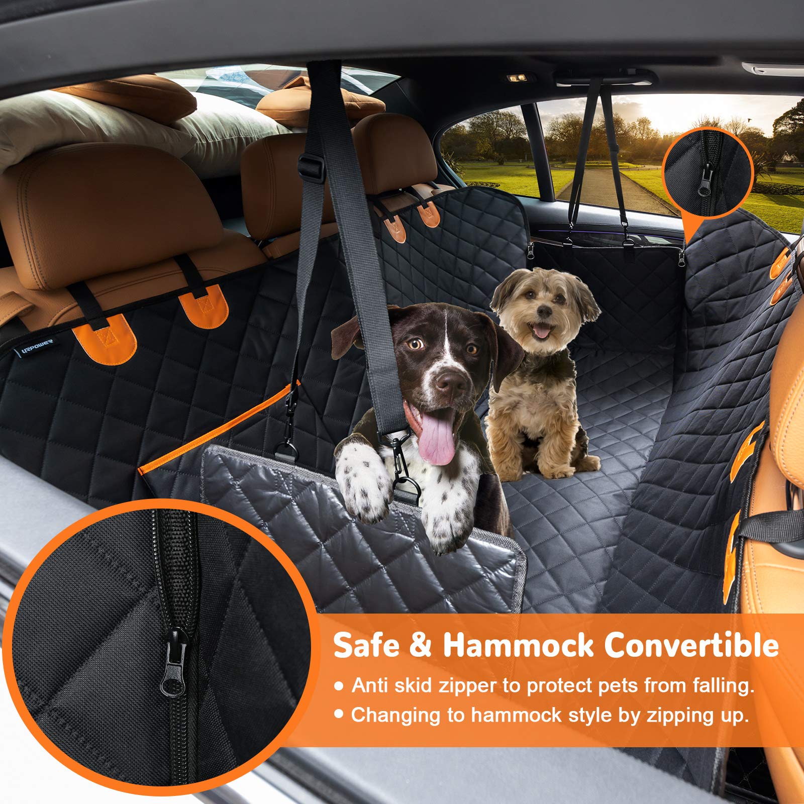 Foto 3 pulgar | Funda De Asiento De Coche Para Perros Urpower, 100% Impermeable, Hamaca 600d - Venta Internacional.