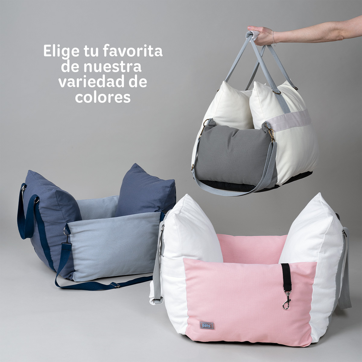 Foto 7 pulgar | Asiento De Seguridad De Automovil Para Perro Mascotas Esquimal Azul-azul Claro