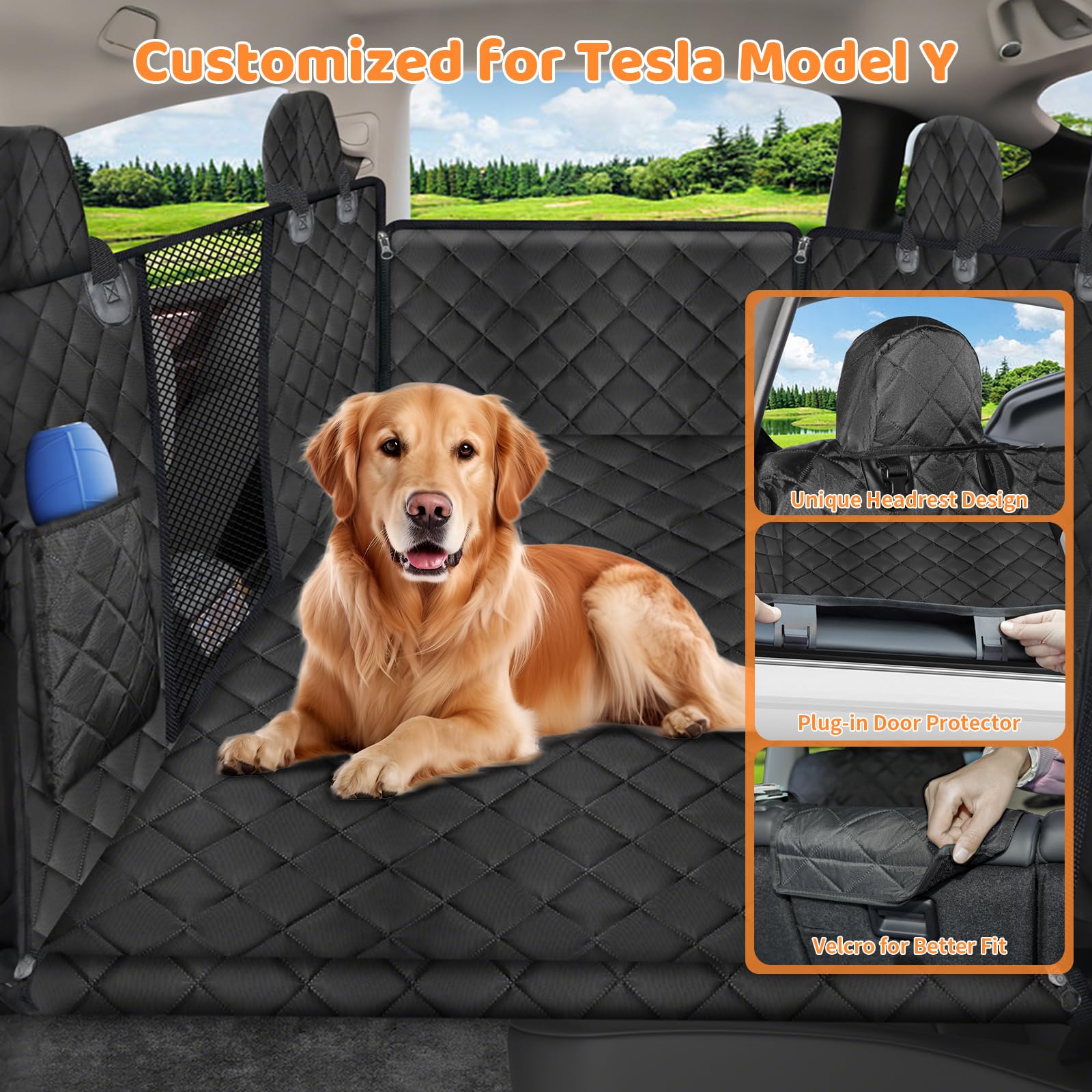 Foto 3 pulgar | Extensor De Asiento Trasero Para Perros Urpower Para Tesla Model Y, Resistente Al Agua - Venta Internacional.
