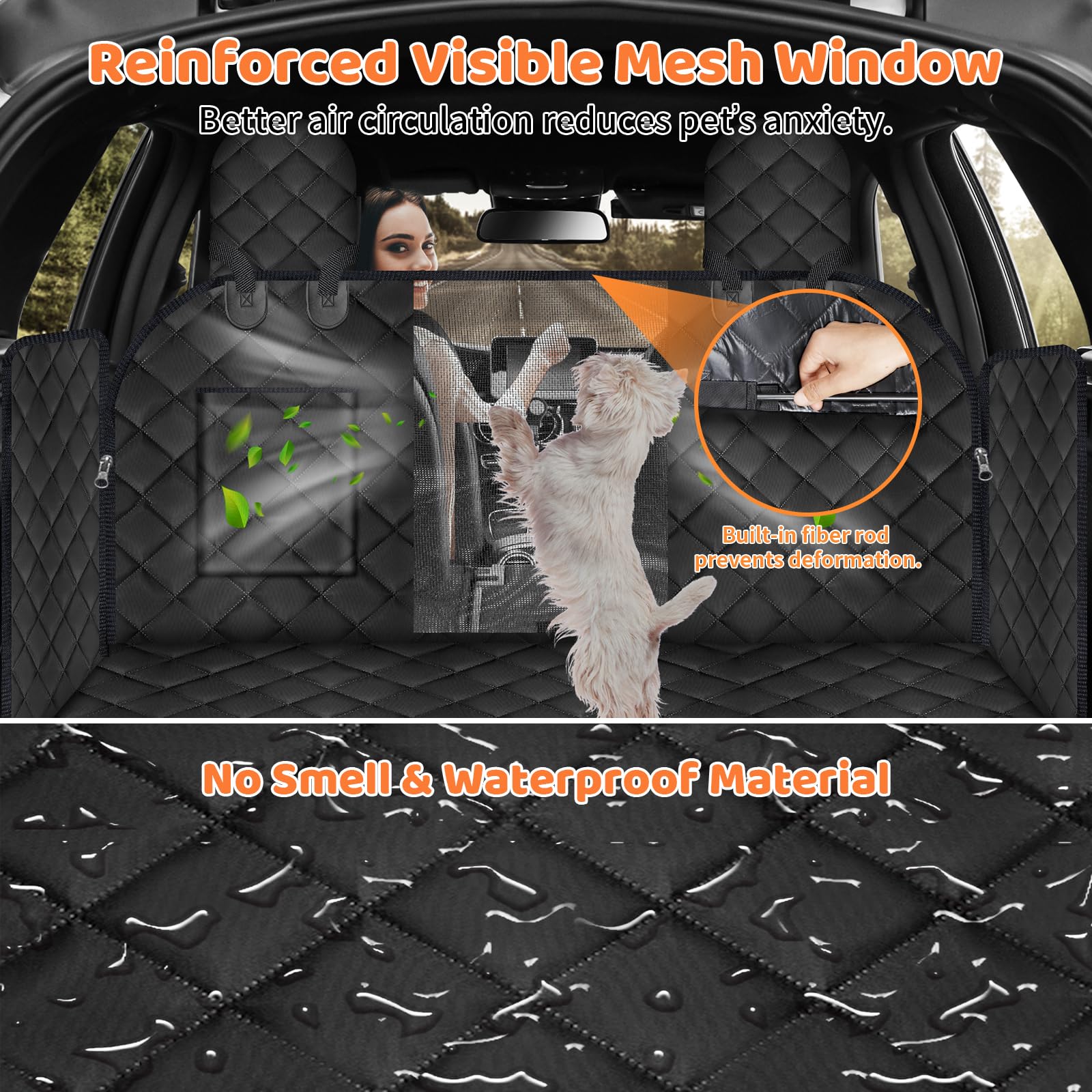 Foto 6 pulgar | Extensor De Asiento Trasero Para Perros Urpower Para Tesla Model Y, Resistente Al Agua - Venta Internacional.