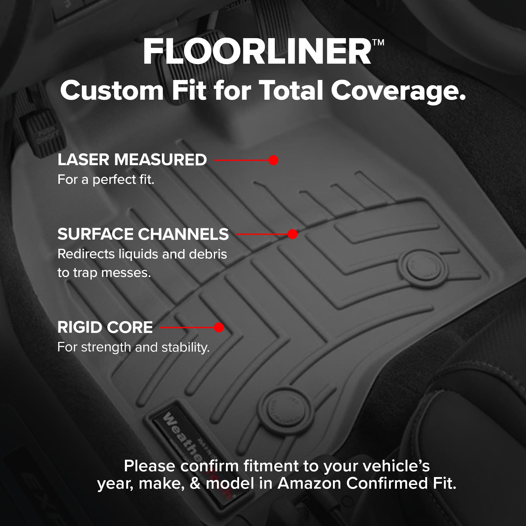 Foto 3 | Floorliners Weathertech Para Toyota Tundra (crewmax), Color Negro - Venta Internacional.