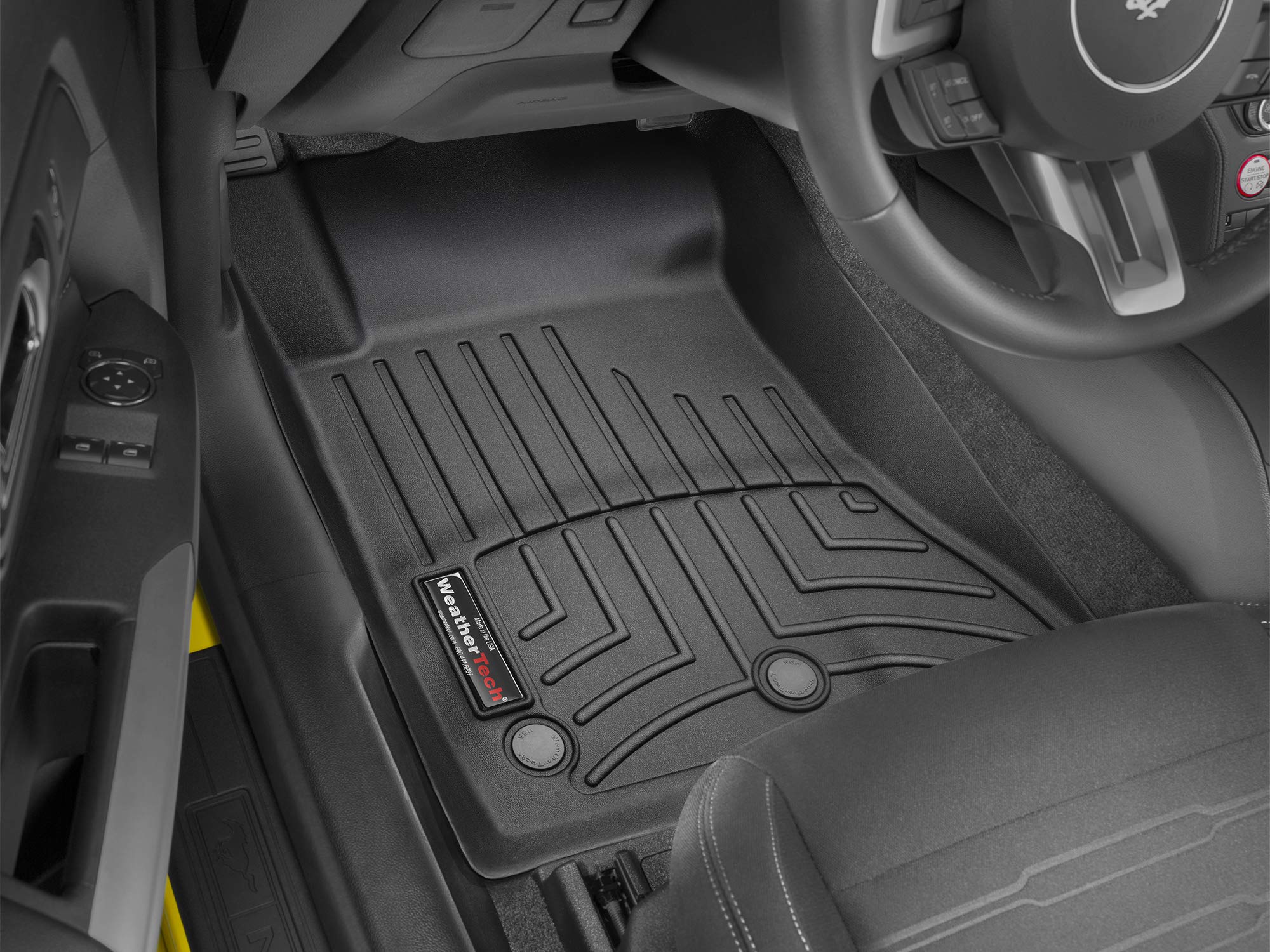 Foto 3 pulgar | Floorliners Weathertech Para Ford Mustang 2015-2025, Color Negro - Venta Internacional.