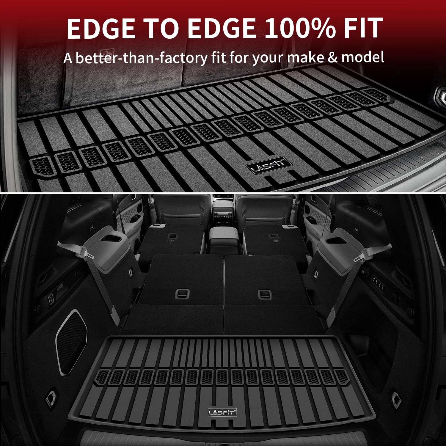 Foto 8 pulgar | Alfombrilla De Maletero Lasfit Para Jeep Grand Cherokee L 2021-2025, Color Negro - Venta Internacional.