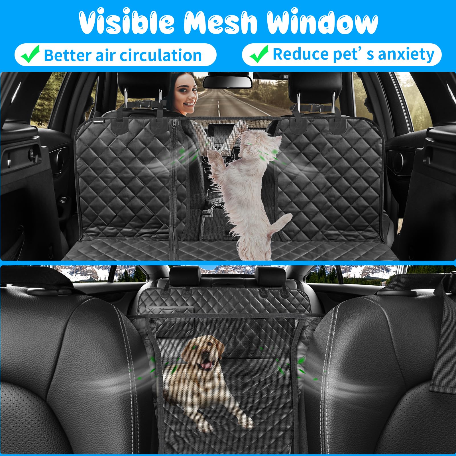 Foto 5 | Funda De Asiento De Coche Para Perros Urpower 6 En 1, Impermeable, 54 X 58 Pulgadas - Venta Internacional.