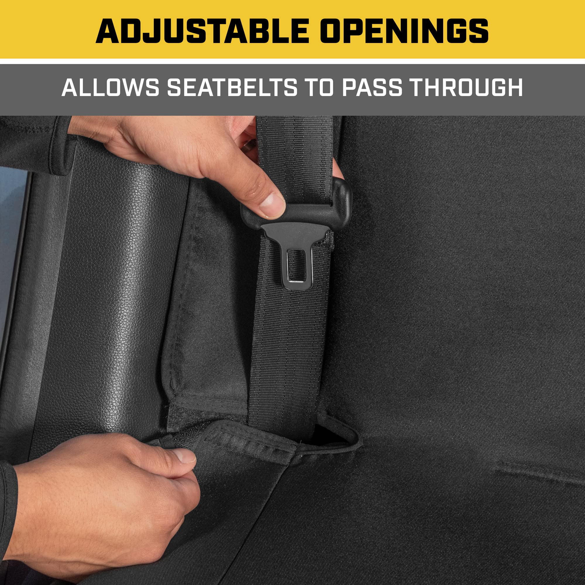 Foto 6 pulgar | Funda De Asiento Cat Flexfit Para Coches, Camiones, Suv, Color Negro - Venta Internacional.