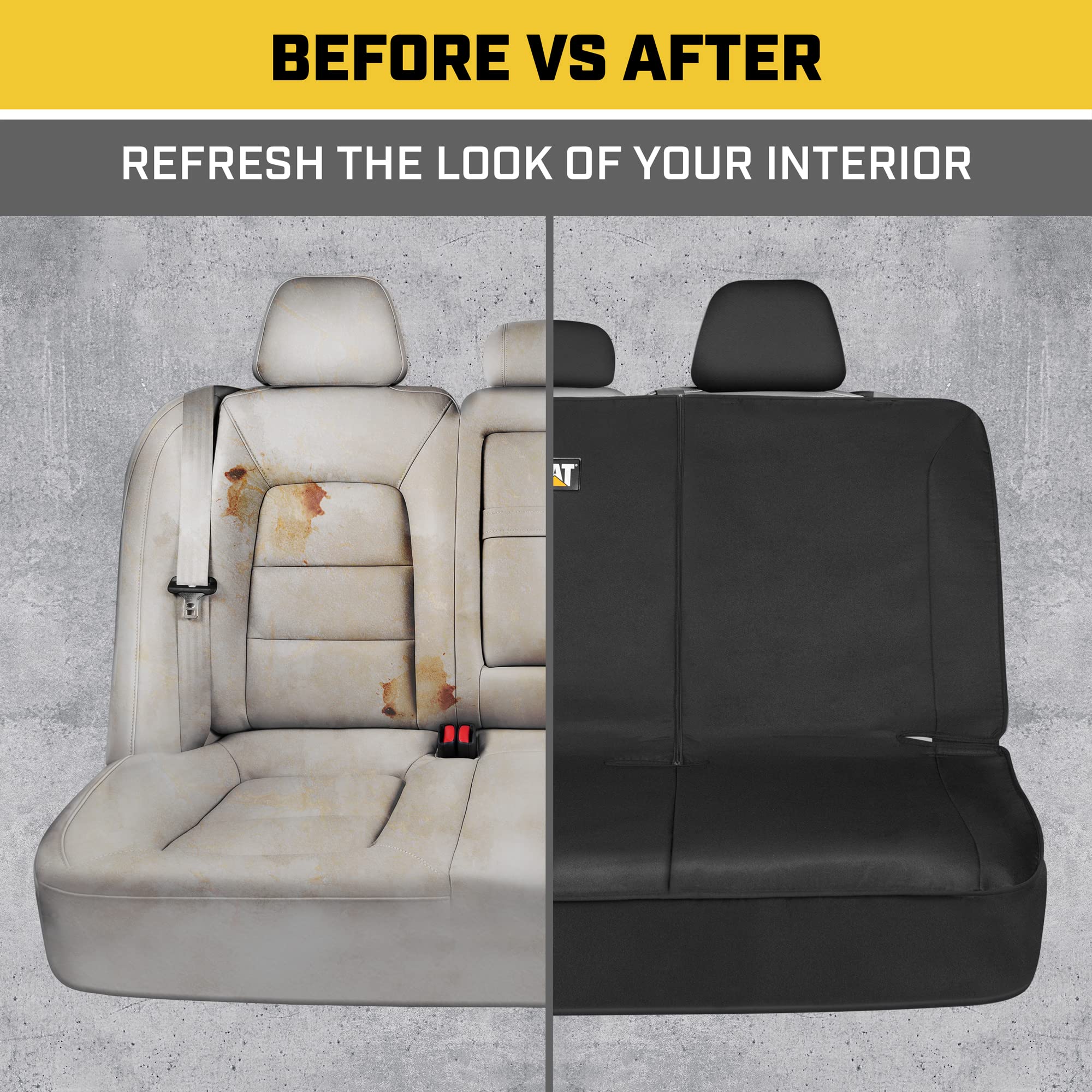 Foto 8 pulgar | Funda De Asiento Cat Flexfit Para Coches, Camiones, Suv, Color Negro - Venta Internacional.