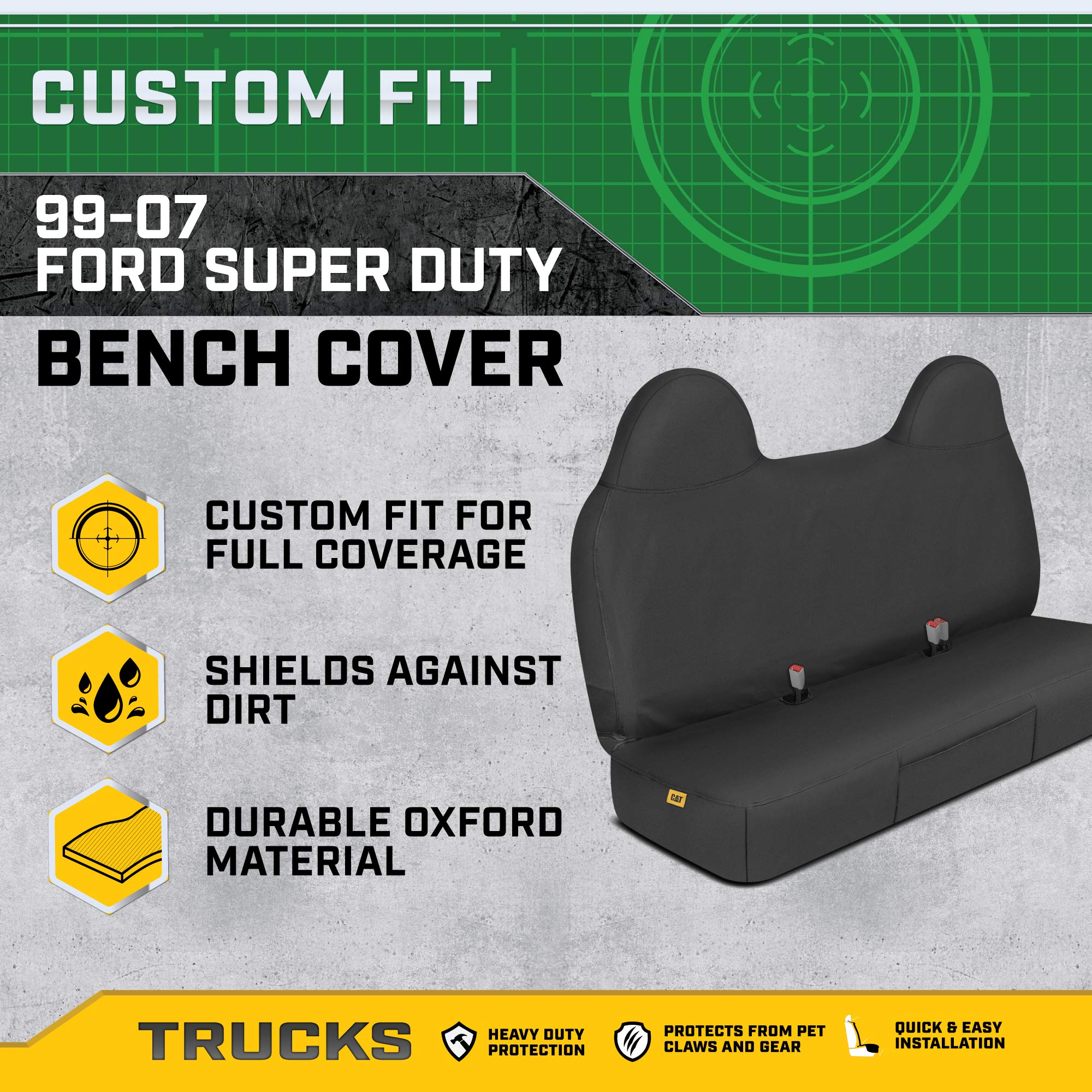 Foto 2 | Funda De Asiento Cat Custom Fit Para Banco Delantero Ford F250/f550 - Venta Internacional.