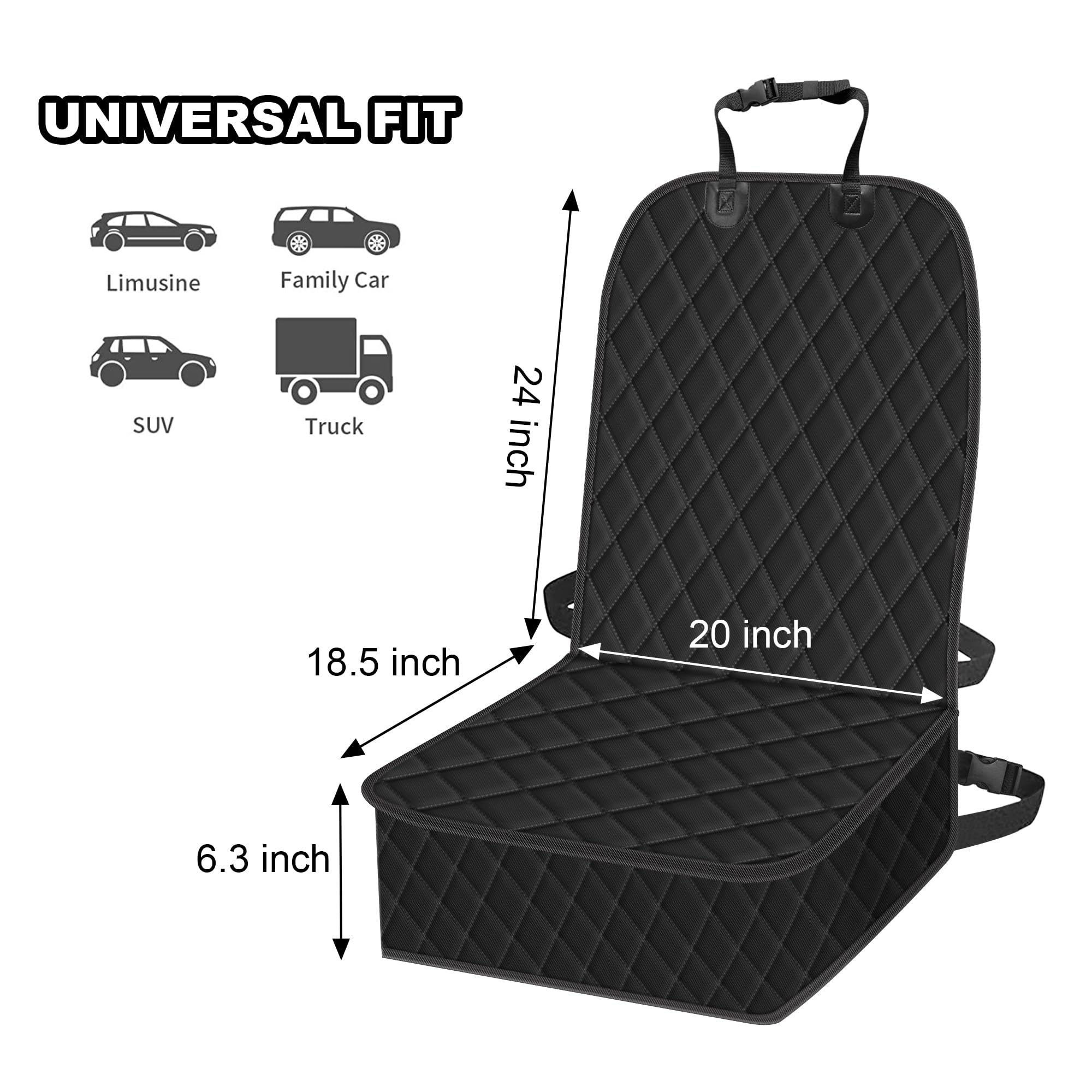 Foto 4 pulgar | Funda De Asiento Delantero De Coche Para Perros Femular, Impermeable, Paquete De 2 - Venta Internacional.