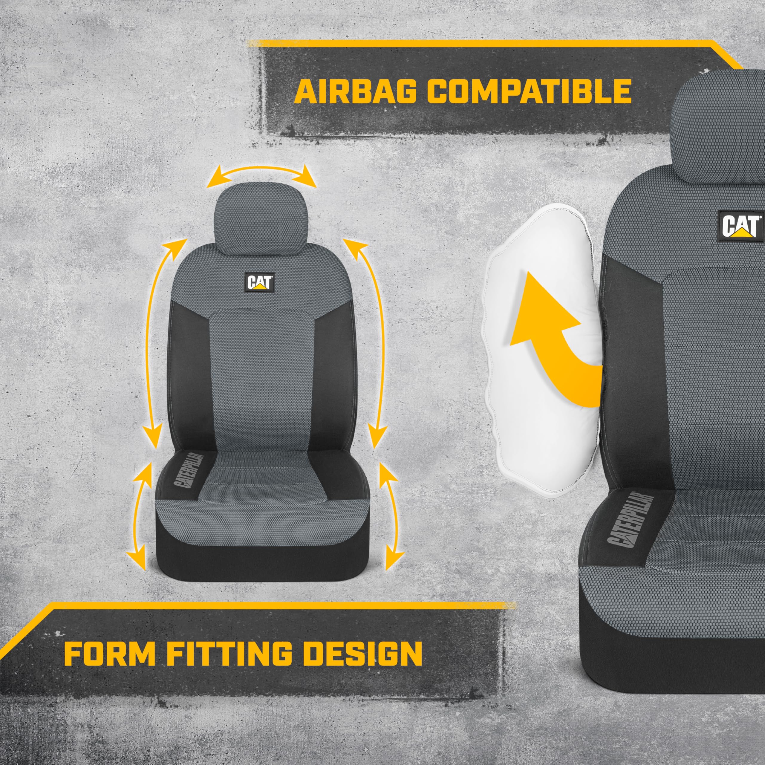 Foto 5 pulgar | Fundas De Asiento Automotrices Cat Meshflex Para Automóviles, Camiones Y Suv - Venta Internacional.