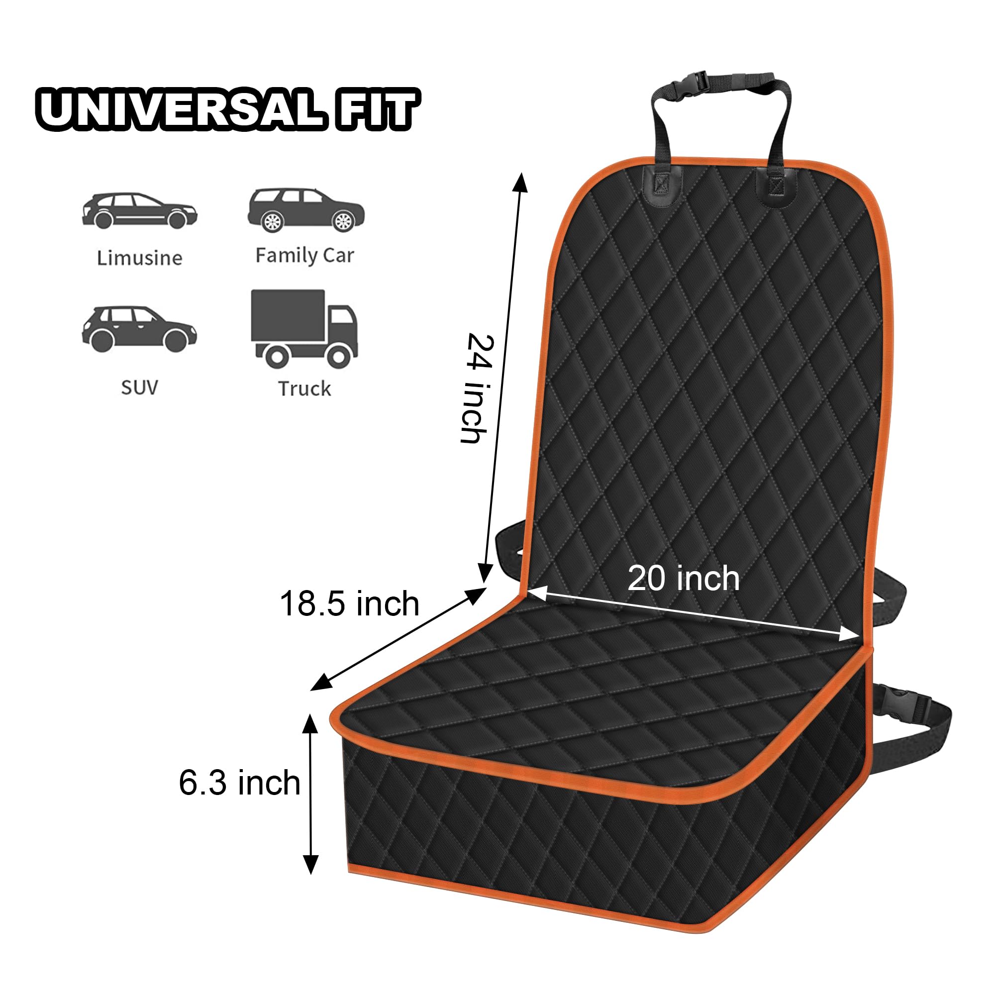 Foto 4 pulgar | Funda De Asiento Delantero De Coche Para Perros Femular, Impermeable, Paquete De 2 - Venta Internacional.