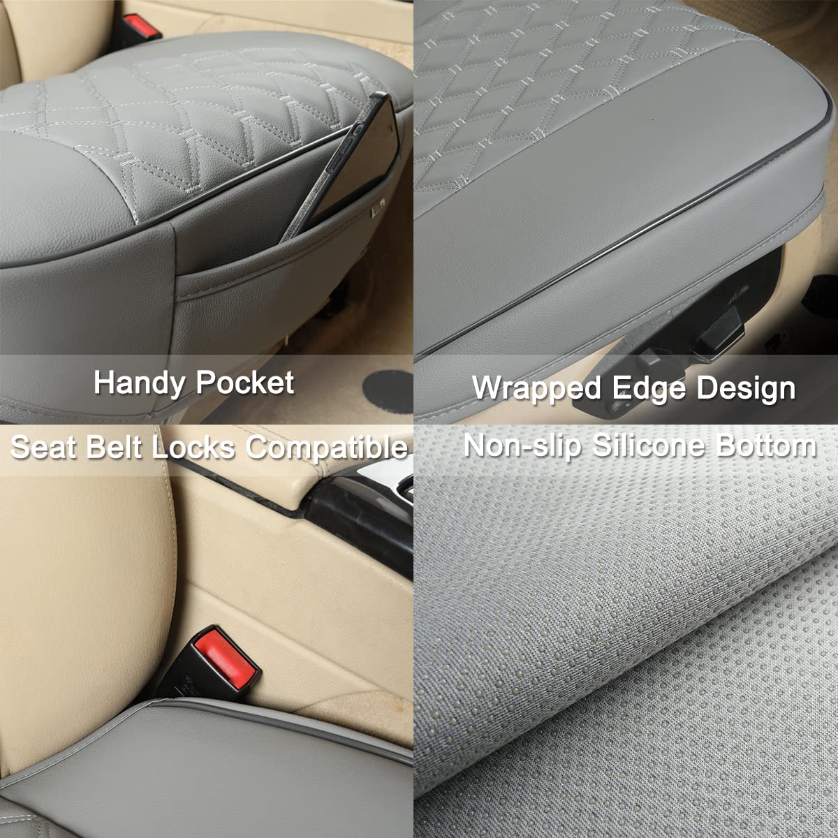 Foto 5 pulgar | Funda De Asiento De Coche Con Diseño De Pantera Negra, Parte Delantera De Poliuretano, 1 Pieza, Gris - Venta Interna