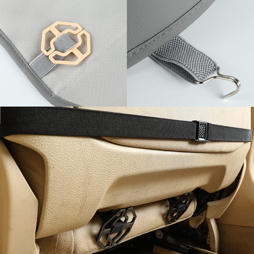 Foto 7 | Funda De Asiento De Coche Con Diseño De Pantera Negra, Parte Delantera De Poliuretano, 1 Pieza, Gris - Venta Interna