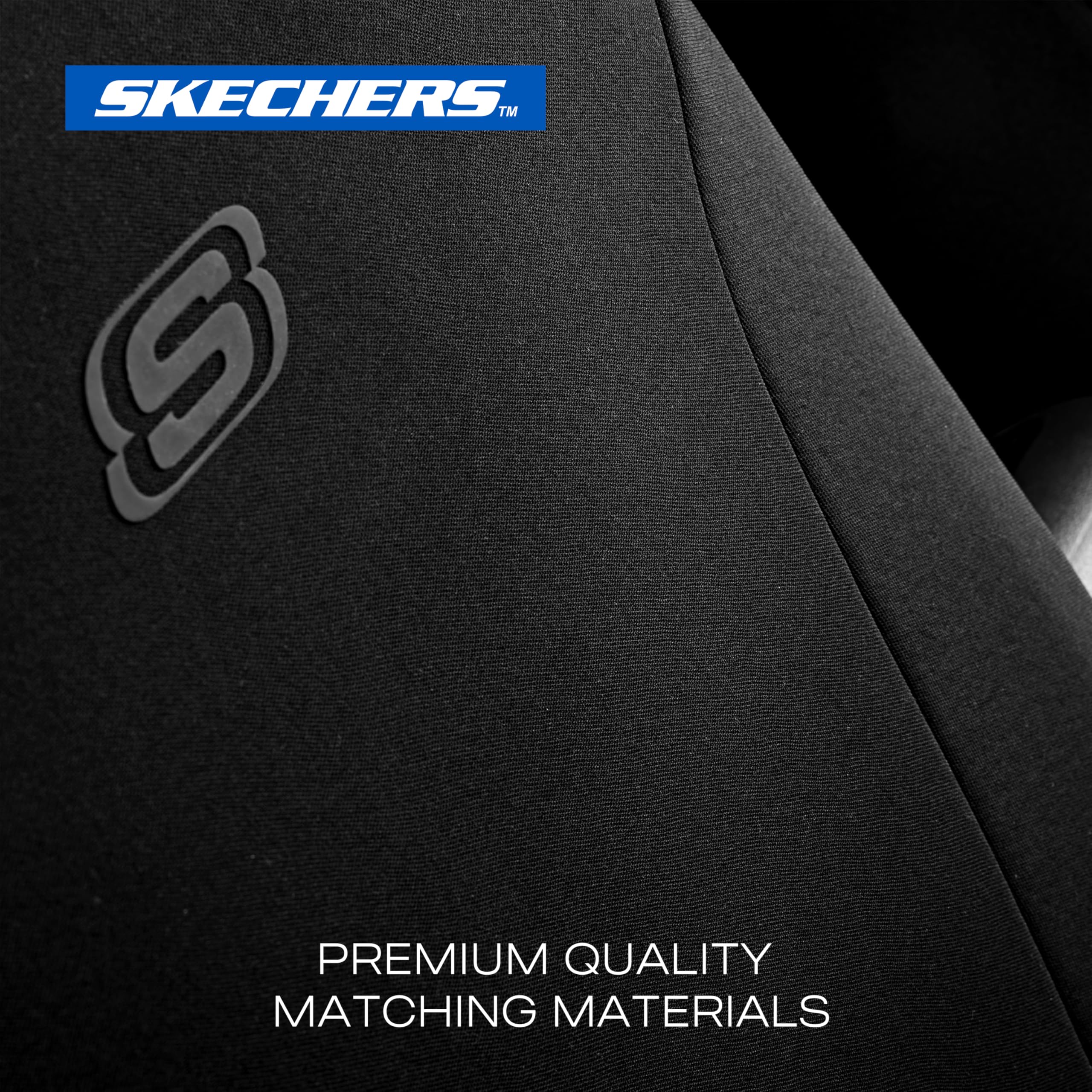 Foto 4 pulgar | Fundas Para Asientos De Coche Skechers Premium, Poliéster Transpirable, Color Negro - Venta Internacional.
