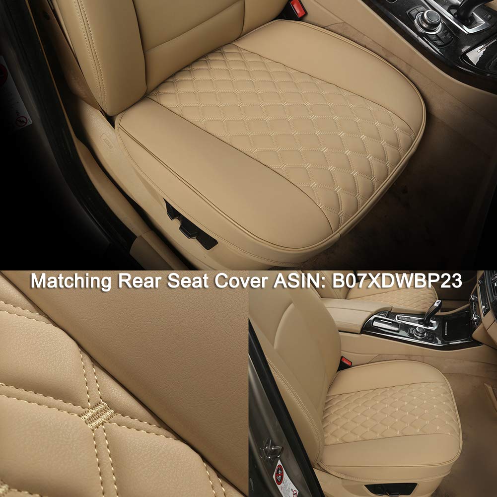 Foto 5 pulgar | Funda De Asiento De Coche Con Diseño De Pantera Negra, Piel Sintética, Parte Delantera Beige, 1 Unidad - Venta In