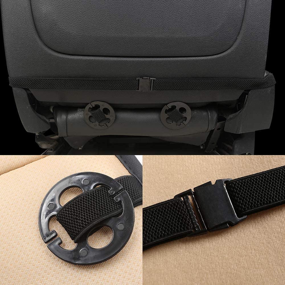 Foto 7 pulgar | Funda De Asiento De Coche Con Diseño De Pantera Negra, Piel Sintética, Parte Delantera Beige, 1 Unidad - Venta In