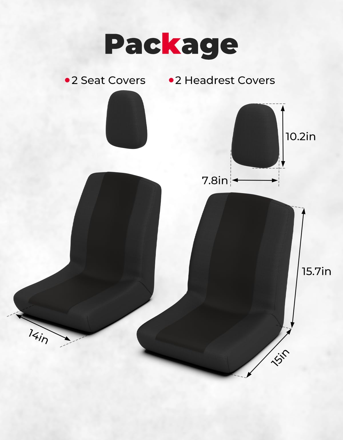 Foto 5 pulgar | Fundas De Asiento Para Utv Kemimoto Negras Con Reposacabezas Rhino 700 660 450 - Venta Internacional.