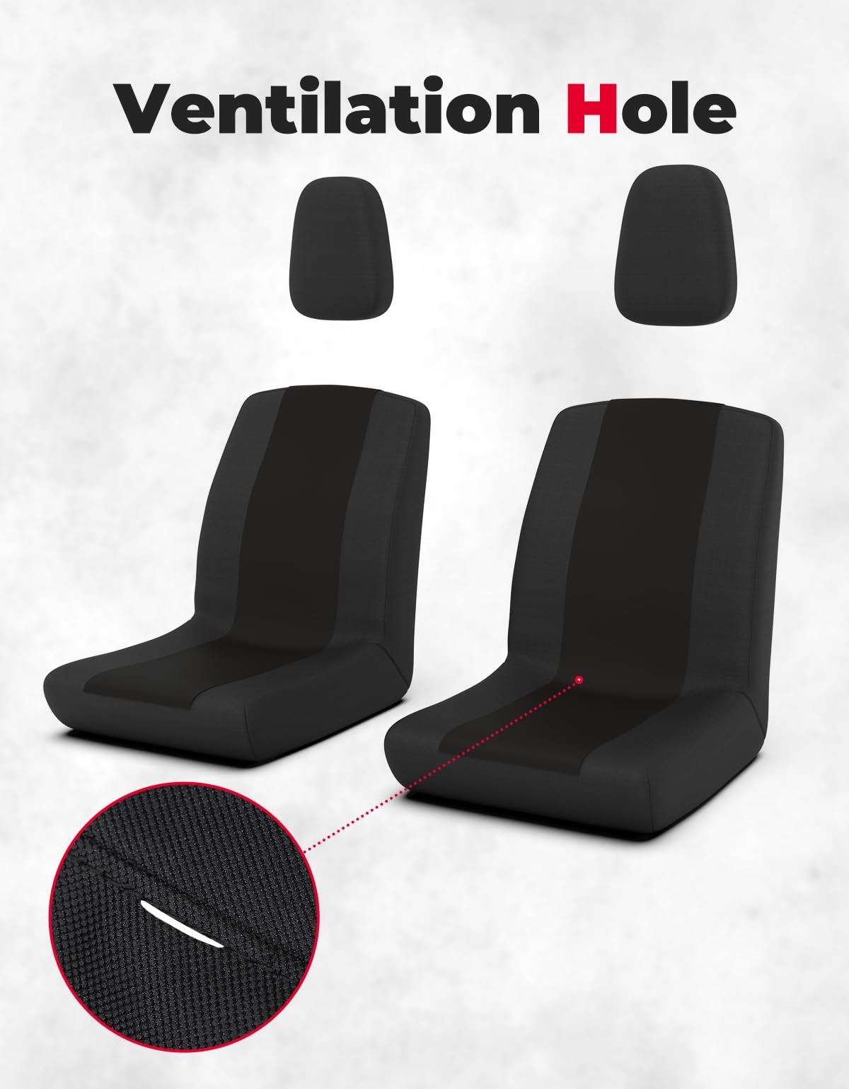 Foto 6 pulgar | Fundas De Asiento Para Utv Kemimoto Negras Con Reposacabezas Rhino 700 660 450 - Venta Internacional.