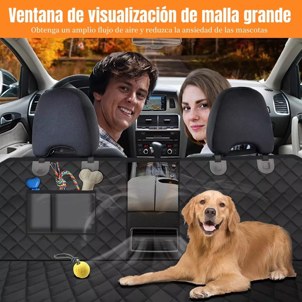 Foto 4 pulgar | Funda Impermeable Cubreasientos de Auto para Perro Eo Safe Imports ESI-8702 Negro