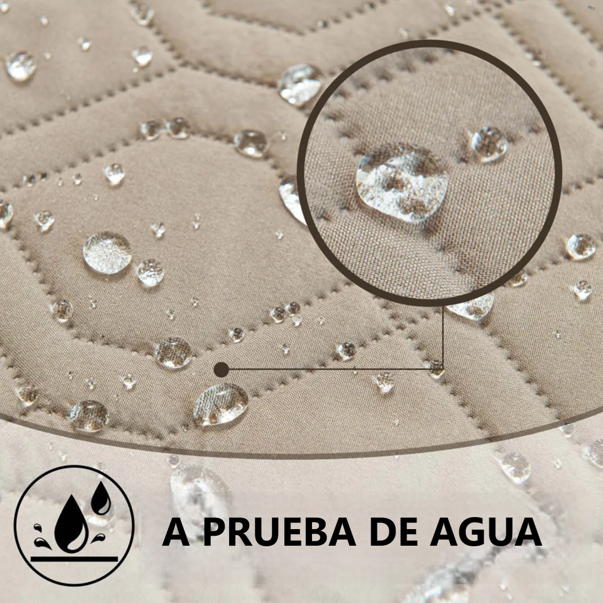 Foto 3 pulgar | Funda Impermeable De Colchón Para Mascotas Cama Anti Manchas Eo Safe Imports Esi-18718 Marrón