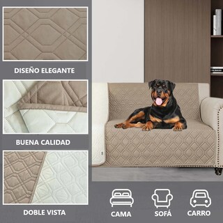 Foto 3 | Funda Impermeable De Colchón Para Mascotas Cama Anti Manchas Eo Safe Imports Esi-18718 Marrón