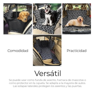 Foto 5 | Funda Impermeable Coche Cubre Asiento Mascota Auto Perro Color Negro