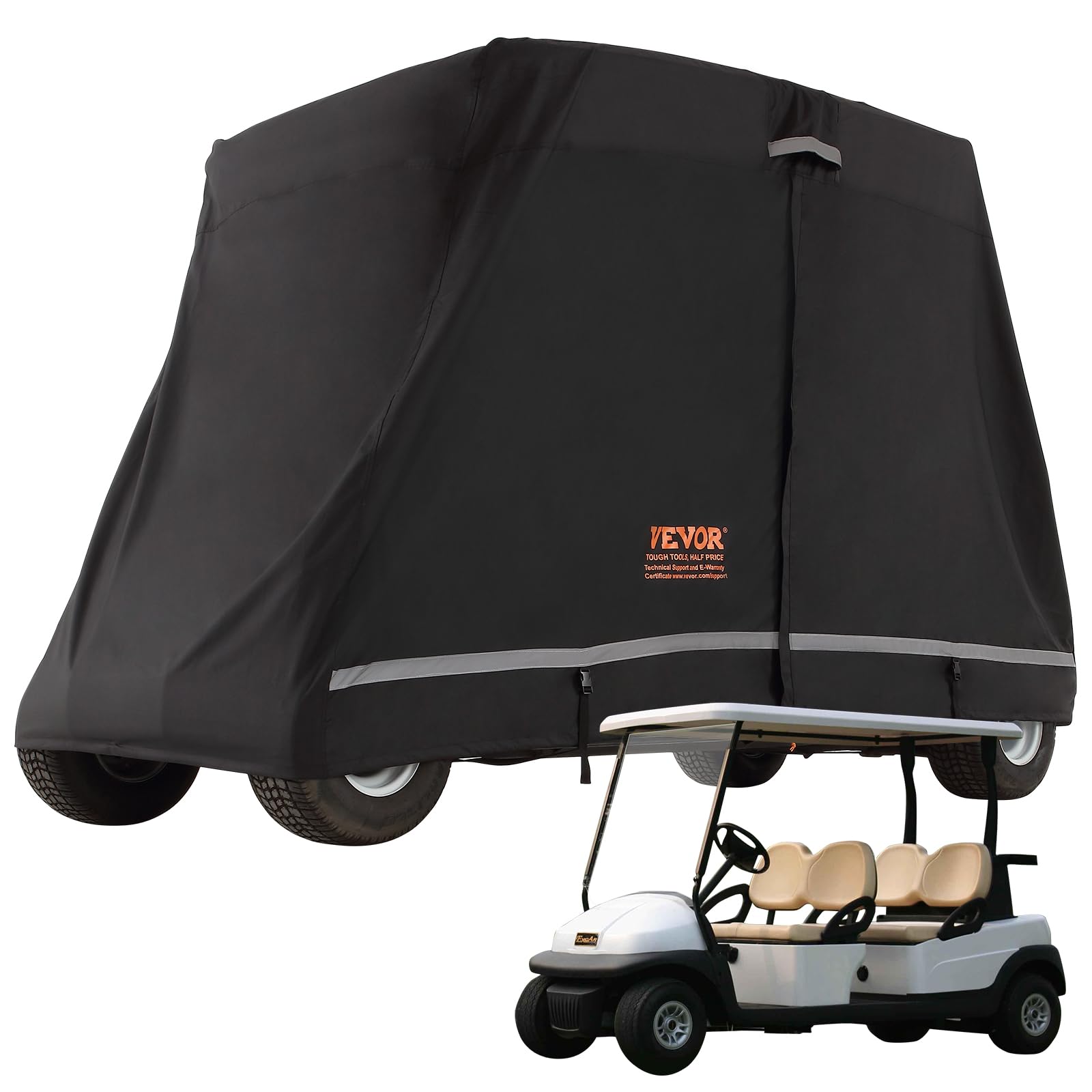 Foto 2 pulgar | Funda Para Carrito De Golf Vevor 4 Passenger 600d De Poliéster Impermeable - Venta Internacional.