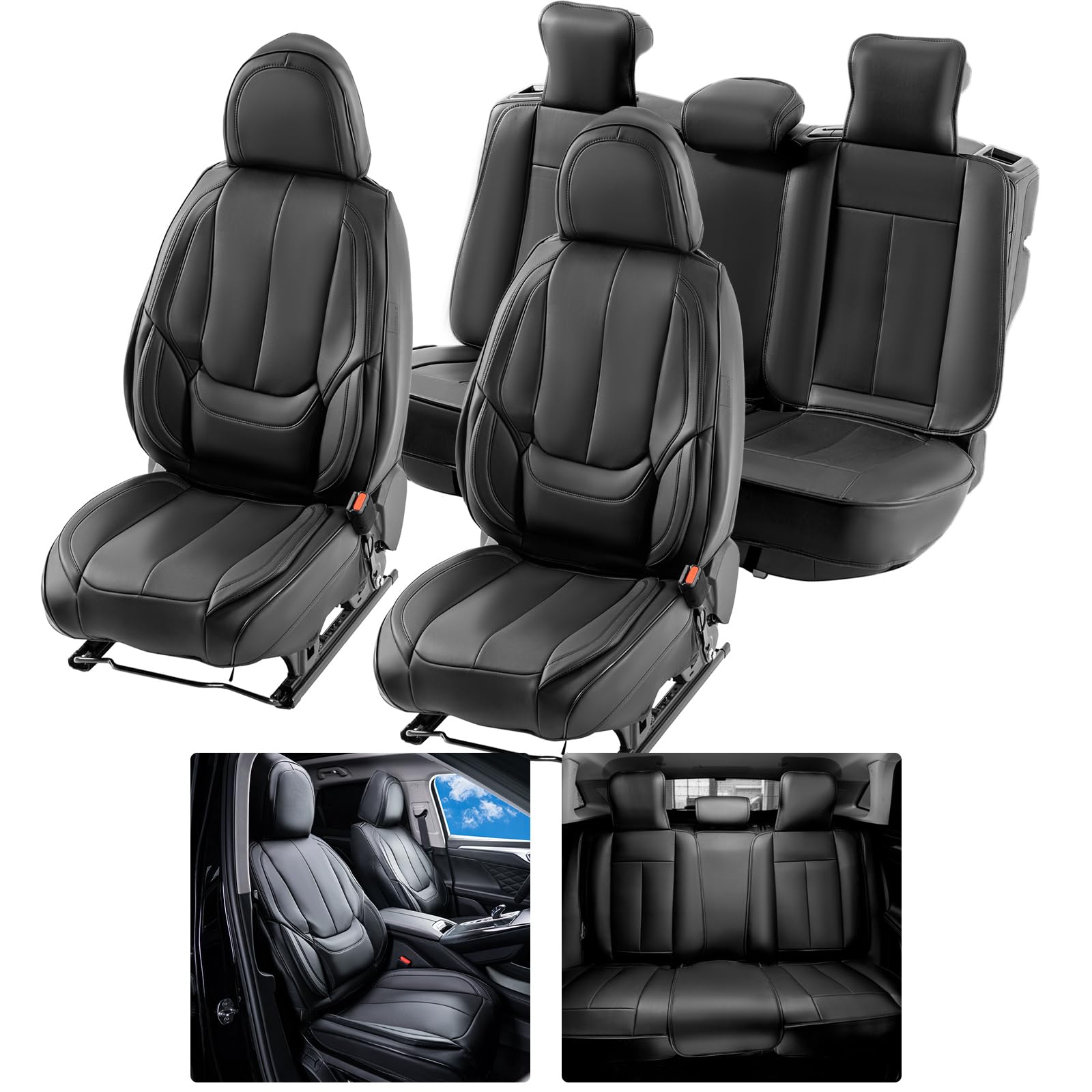 Foto 2 pulgar | Juego Completo De Fundas Para Asientos De Coche Vevor, De Piel Sintética, Universales, 13 Unidades - Venta Internacion