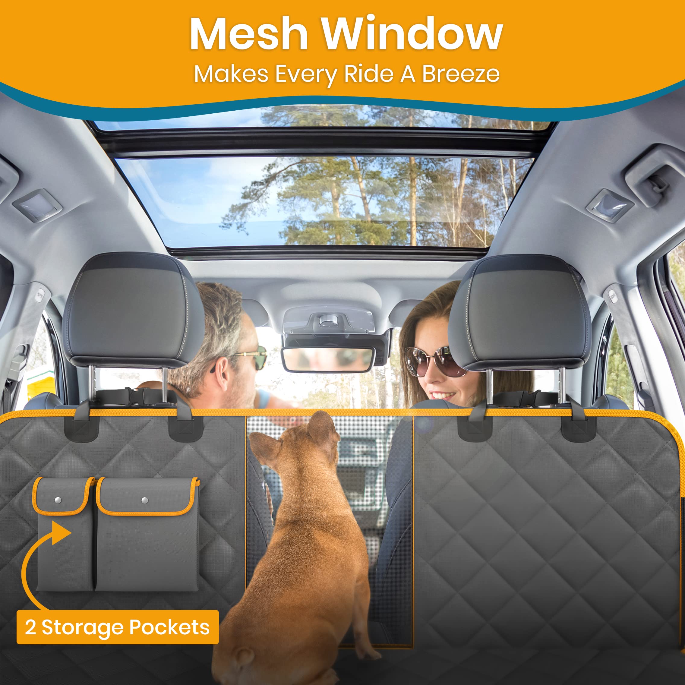 Foto 5 pulgar | Funda De Asiento De Coche Para Perros Pawbee, Impermeable Y Antideslizante Para Suv Y Camión - Venta Internacional.