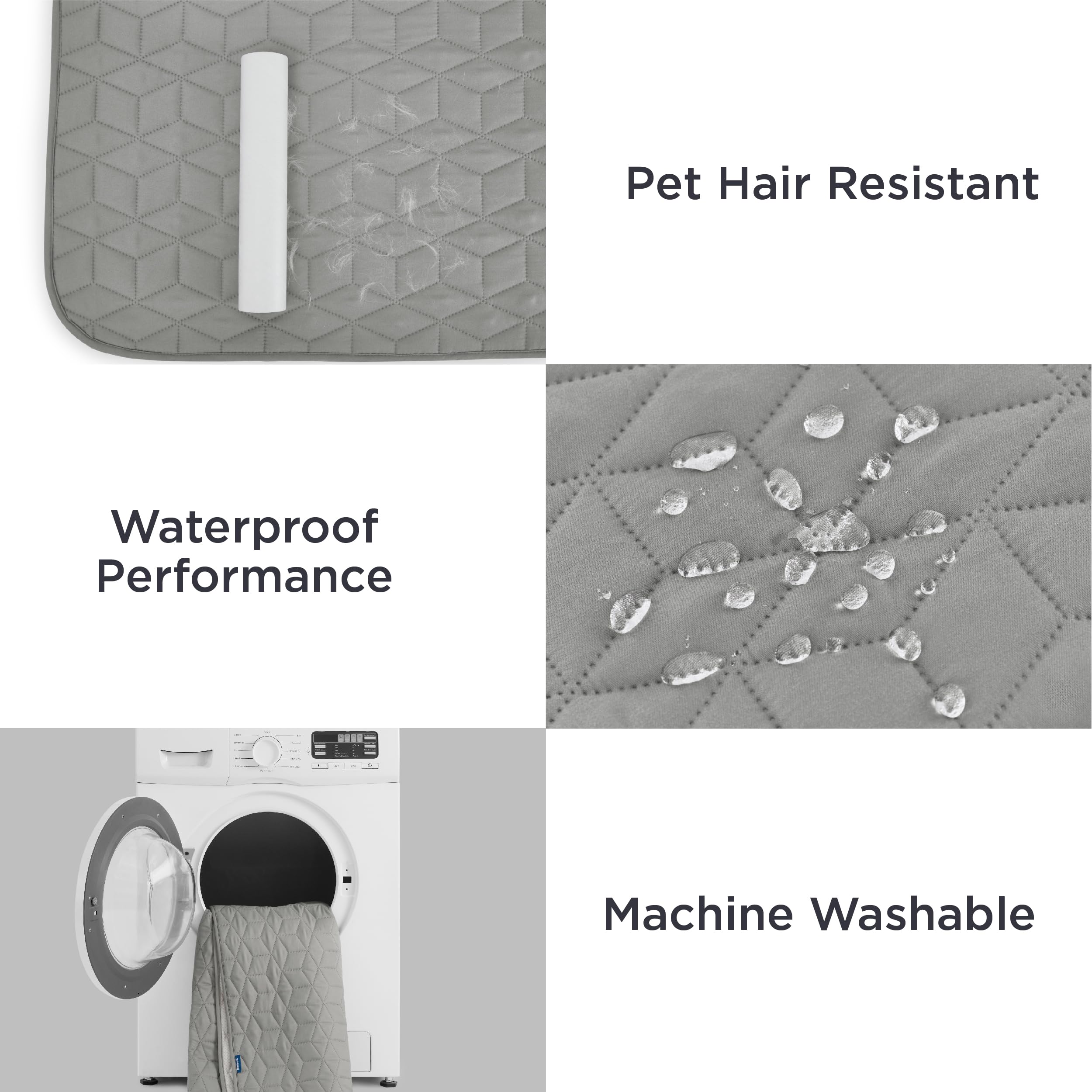 Foto 5 pulgar | Funda De Sofá Impermeable 100% Para Perros, Lavable, Gris - Venta Internacional.