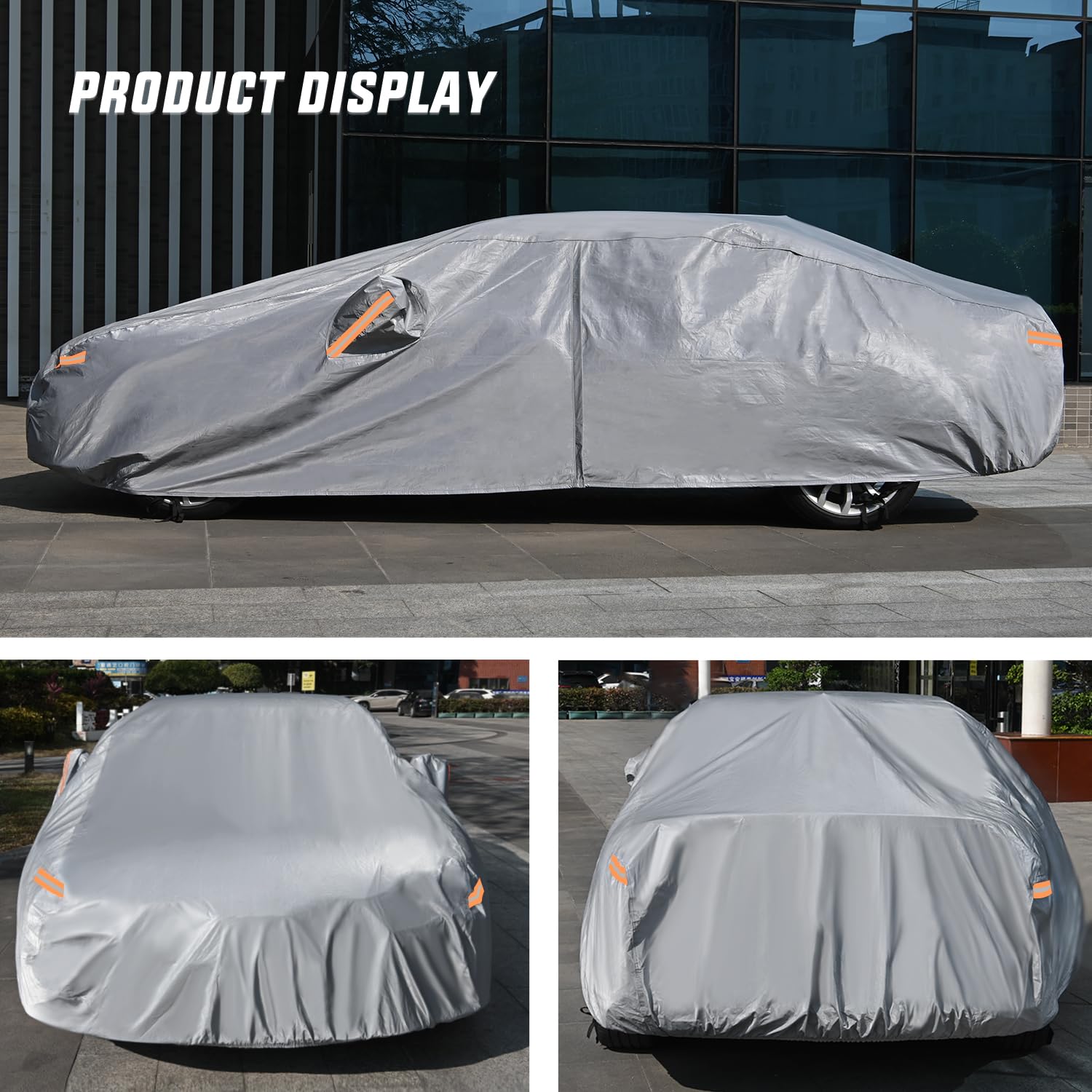 Foto 8 pulgar | Funda De Coche Nilight Impermeable Para Todo Tipo De Clima, Tamaño Sedán, 186-193 Cm - Venta Internacional.